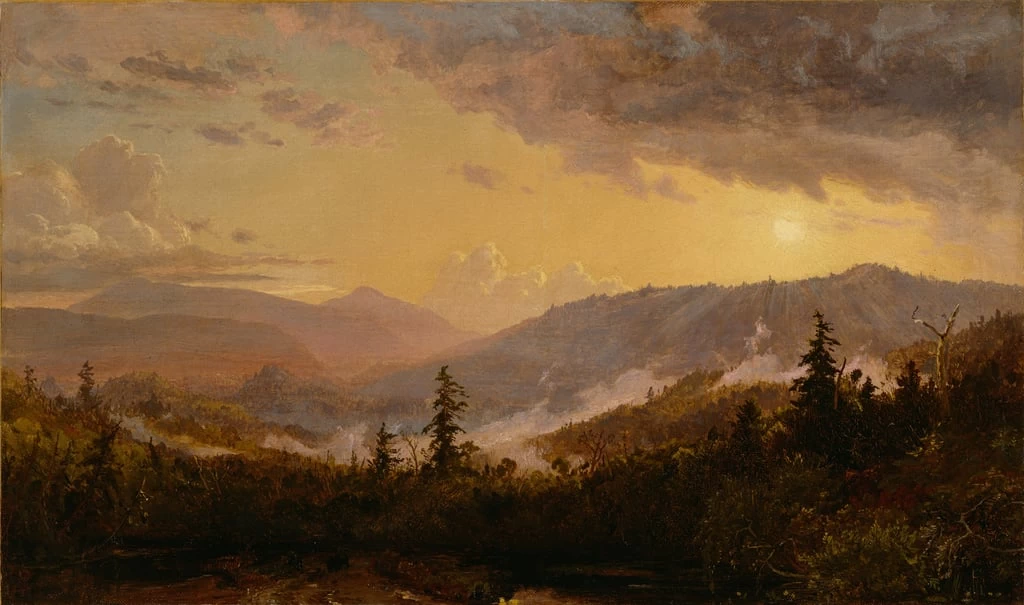 Tramonto dopo una tempesta nelle montagne di Catskill, 1860 circa - Detrit Institute of Arts